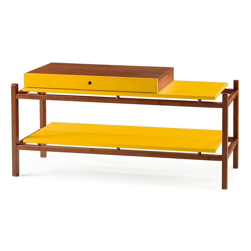 Aparador Uno Acabamento Cacau Laca Amarelo 27034 SunHouse Armario Keter De Plástico Con Cerradura ~ Aparador Uno Acabamento Cacau Laca Amarelo 27034 SunHouse
