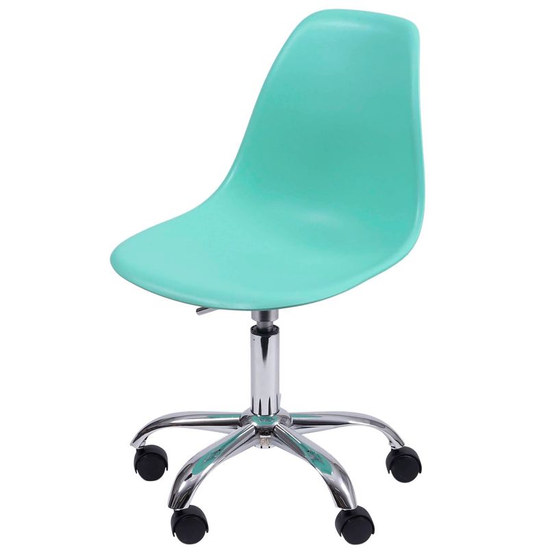 Cadeira-Eames-com-Rodizio-Polipropileno-Verde-Tiffany--35835-