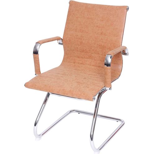 Cadeira Escritorio Eames Fixa Courissimo Caramelo - 37607