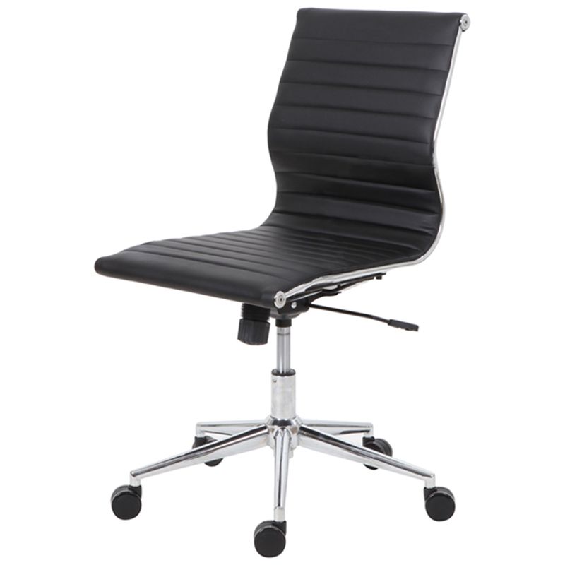 Cadeira-Sevilha-Eames-Sem-Braco-PU-Preto-Base-Cromada