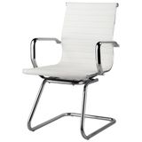 Cadeira-Sevilha-Eames-Fixa-Cromada-PU-Branco