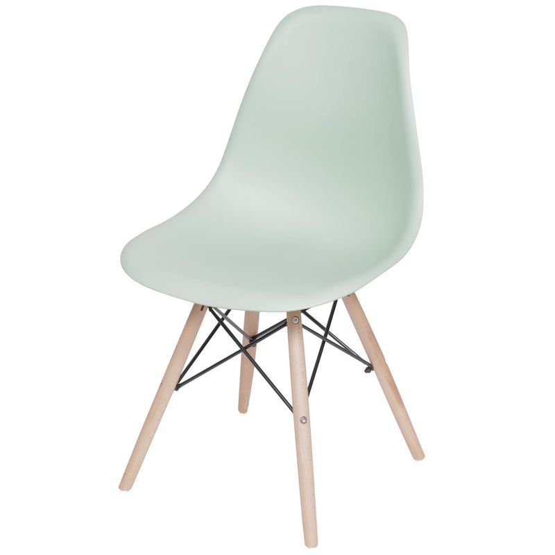 Cadeira-Eames-Polipropileno-Verde-Claro-Fosco-Base-Madeira---49330