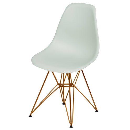 Cadeira-Eames-Polipropileno-Fosco-Verde-Claro-Base-Cobre---49370