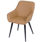 Cadeira-Lounge-com-Braco-PU-Caramelo-e-Costura-Vertical---50017