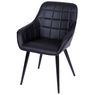 Cadeira-Lounge-com-Braco-PU-Preto-e-Costura-Quadriculada---50024