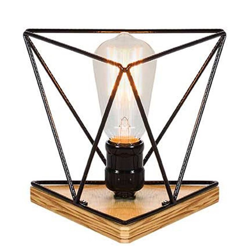 Luminaria Pendente Lump Estrutura em Ferro Redondo cor Preto 16cm (LARG