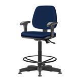 Cadeira-Job-com-Bracos-Assento-Crepe-Azul-Base-Caixa-Metalica-Preta---54534-