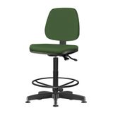 Cadeira-Job-Assento-Crepe-Verde-Base-Caixa-Metalica-Preta---54540