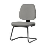 Cadeira-Job-Assento-Crepe-Cinza-Claro-Base-Fixa-Preta---54558