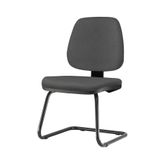 Cadeira-Job-Assento-Crepe-Cinza-Escuro-Base-Fixa-Preta---54563