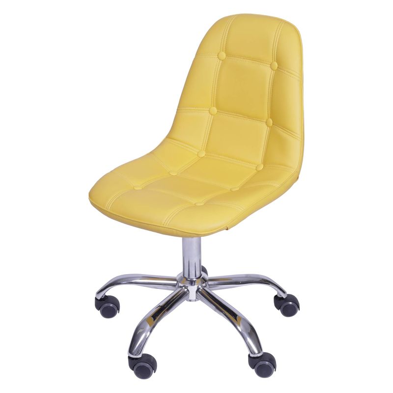 Cadeira-Eames-Botone-Amarelo-com-Base-Rodizio---54683