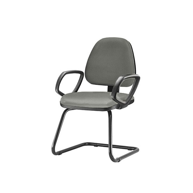 Cadeira-Sky-com-Bracos-Fixos-Assento-Courino-Cinza-Escuro-Base-Fixa-Preta---54832