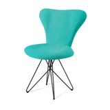 Cadeira-Jacobsen-Series-7-Verde-com-Base-Estrela-Preta---55922