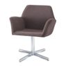 Poltrona-Miro-Assento-Estofado-Rustico-Marrom-Base-Fixa-em-Aluminio---55872