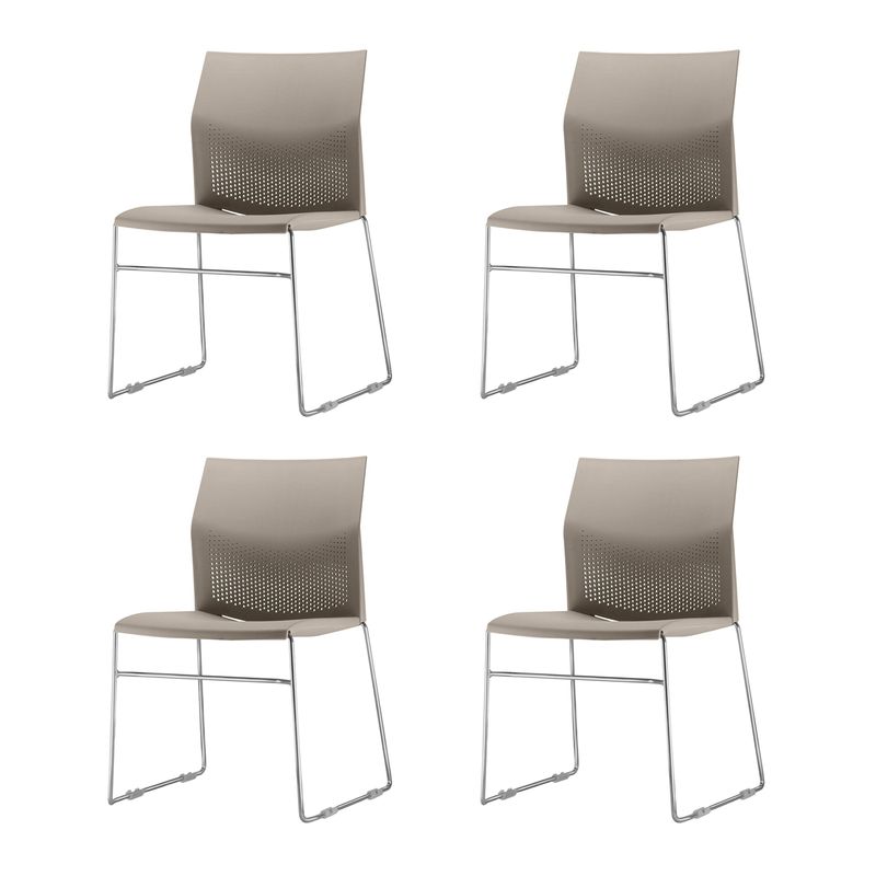 Kit-4-Cadeiras-Connect-Assento-Bege-Base-Fixa-Cromada---57590