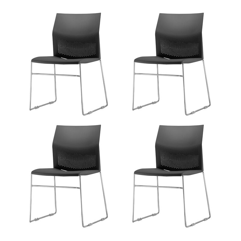Kit-4-Cadeiras-Connect-Assento-Preto-Base-Fixa-Cromada---57595