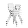 Kit-5-Cadeiras-Up-com-Bracos-Assento-Azul-Base-Fixa-Preta---57806