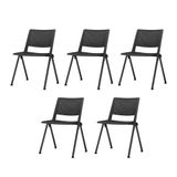 Kit-5-Cadeiras-Up-Base-Fixa-Preta---57833