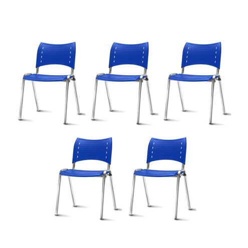 Kit-5-Cadeiras-Iso-Assento-Azul-Base-Cromada---57938