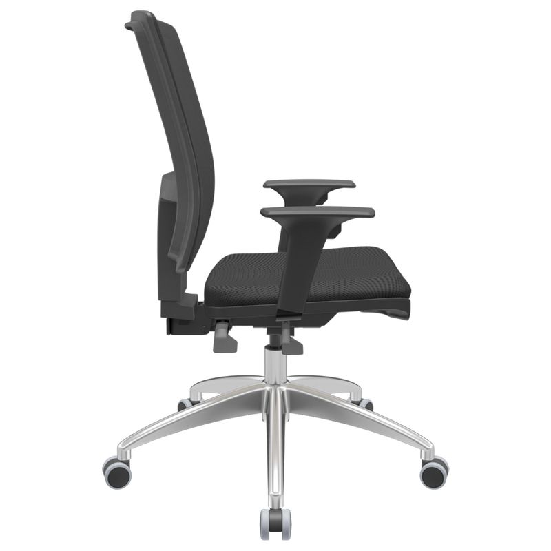 Cadeira-Office-Brizza-Tela-Preta-Assento-Aero-Preto-BackPlax-Base-Aluminio-120-cm