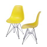 Kit-com-2-Cadeiras-Eames-em-Policarbonato-na-Cor-Amarela---64528