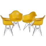 Kit-com-4-Cadeiras-Eames-com-Braco-e-Base-Cromada-na-Cor-Amarela---64604