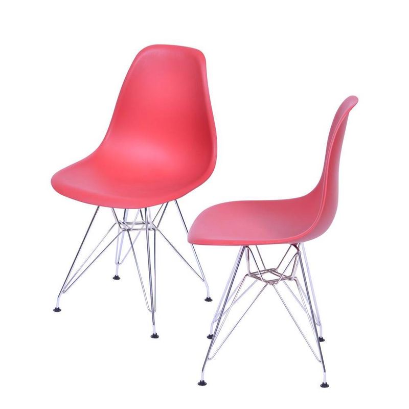 Kit-com-4-Cadeiras-Eames-Policarbonato-com-Base-Cromada-na-Cor-Telha---64548