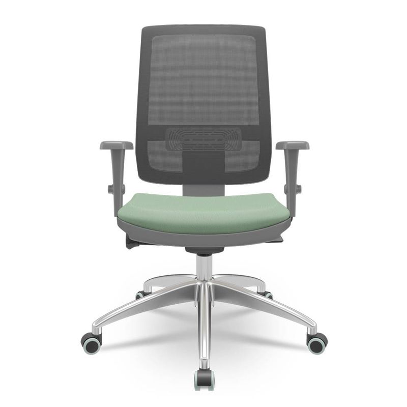 Cadeira-Brizza-Diretor-Grafite-Tela-Preta-com-Assento-Vinil-Verde-Base-Autocompensador-Aluminio---65798