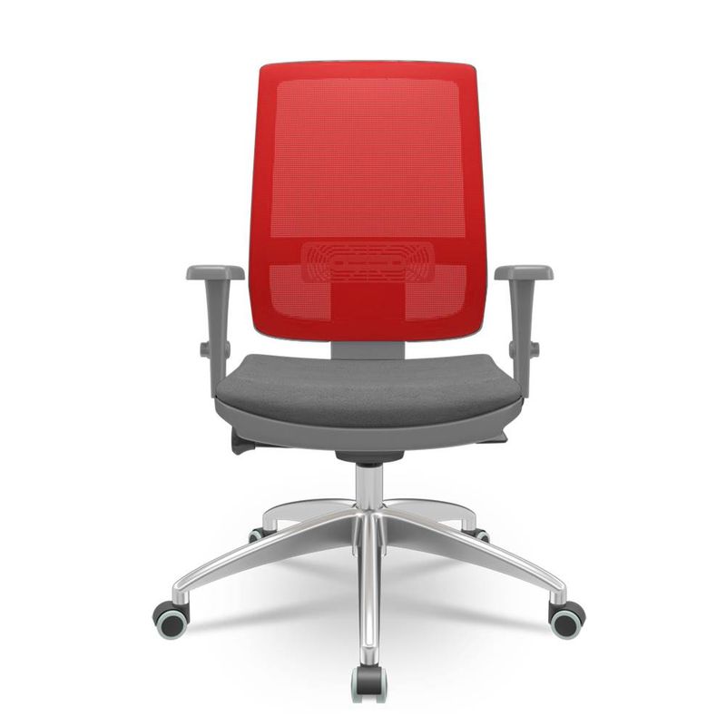 Cadeira-Brizza-Diretor-Grafite-Tela-Vermelha-com-Assento-Poliester-Cinza-Base-Autocompensador-Aluminio---65810-