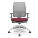 Cadeira-Brizza-Diretor-Grafite-Tela-Cinza-com-Assento-Poliester-Vinho-Base-Autocompensador-Aluminio---65822