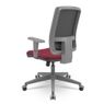 Cadeira-Brizza-Diretor-Grafite-Tela-Preta-Assento-Poliester-Vinho-Base-RelaxPlax-Piramidal---66310