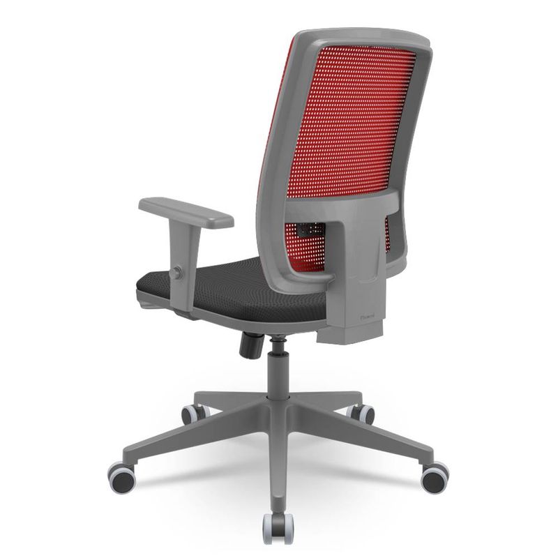 Cadeira-Brizza-Diretor-Grafite-Tela-Vermelha-Assento-Aero-Preto-Base-RelaxPlax-Piramidal---66407-