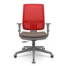 Cadeira-Brizza-Diretor-Grafite-Tela-Vermelha-Assento-Vinil-Marrom-Base-RelaxPlax-Piramidal---66417