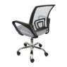cadeira office osorno cinza com preto foto de costas e lateral