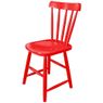 cadeira  skand sem braços na cor vermelho