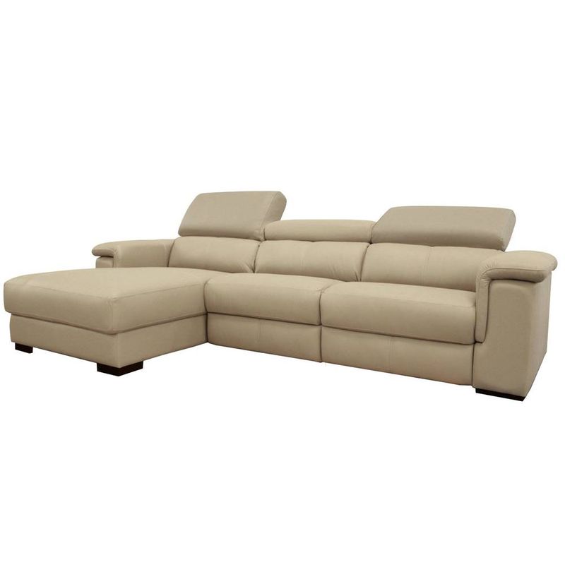 Sofa-Damon-Reclinavel-2-Lugares---Chaise-Couro-Bege-283cm---69622