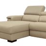 Sofa-Damon-Reclinavel-2-Lugares---Chaise-Couro-Bege-283cm---69622