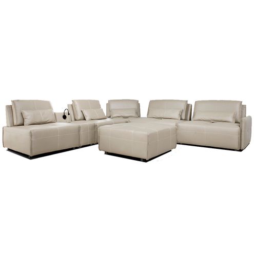 Sofa-Yale-5-Lugares---Puff-e-Console-com-Luminaria-Couro-Perola-510cm---69955