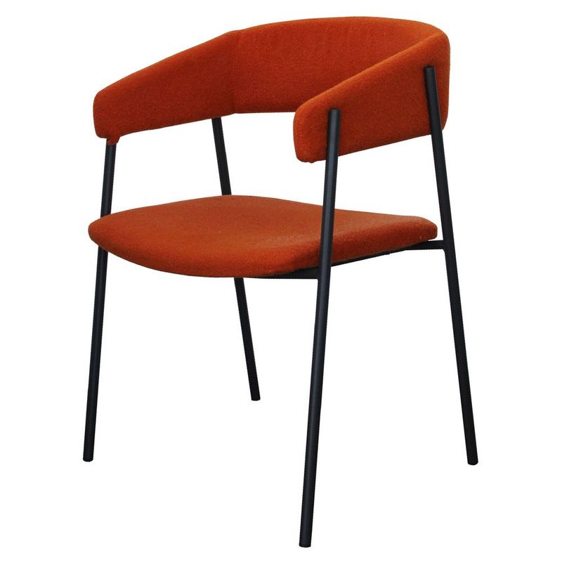 Cadeira-Moss-com-Braco-em-Tecido-Laranja-com-Base-Aco-Grafite---72257