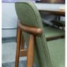 Cadeira-Guanabara-Assento-Tecido-Verde-com-Base-Madeira-Castanho---72455