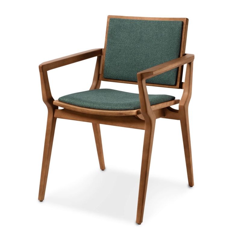 Cadeira-Ester-com-Braco-Linho-Verde-e-Estrutura-Madeira-Castanho-Claro-Fosco---74149