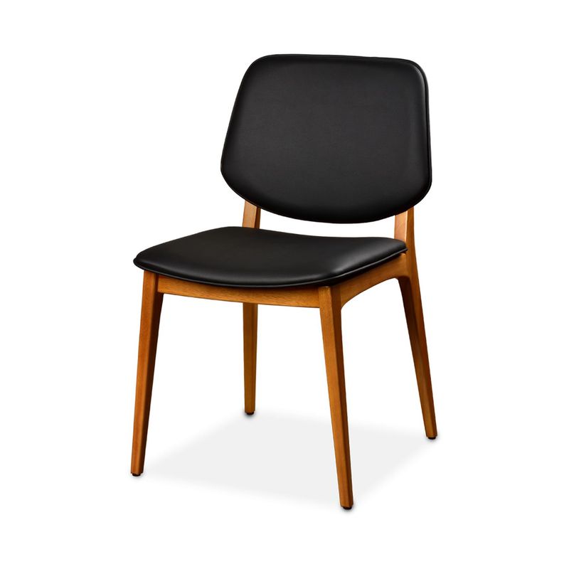 Cadeira-Talita-Estofada-Facto-cor-Preto-com-Estrutura-em-Madeira-cor-Mel---74248