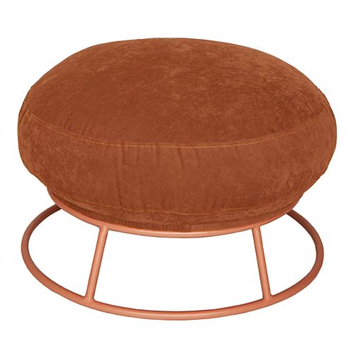 Puff Disk Sarja Argila Base Aço Terracota 60cm - 74740