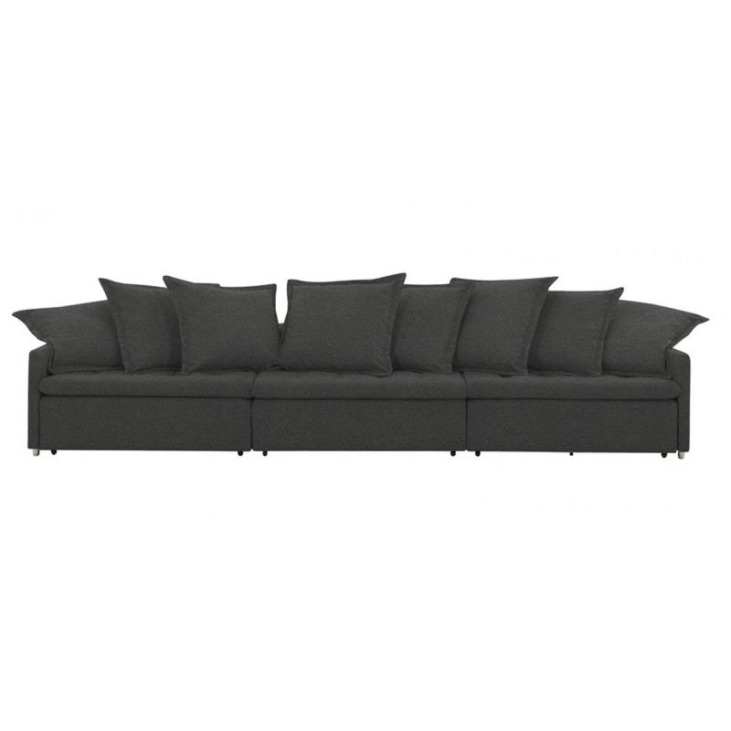 Sofa-Retratil-e-Reclinavel-Davi-Tecido-Veludo-Grafite-314cm---75234