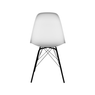 Kit 2 Cadeiras Eames Polipropileno Branco Base Tower Cromada - 75403